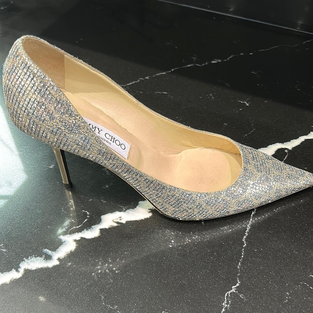 Jimmy Choo snake print heels